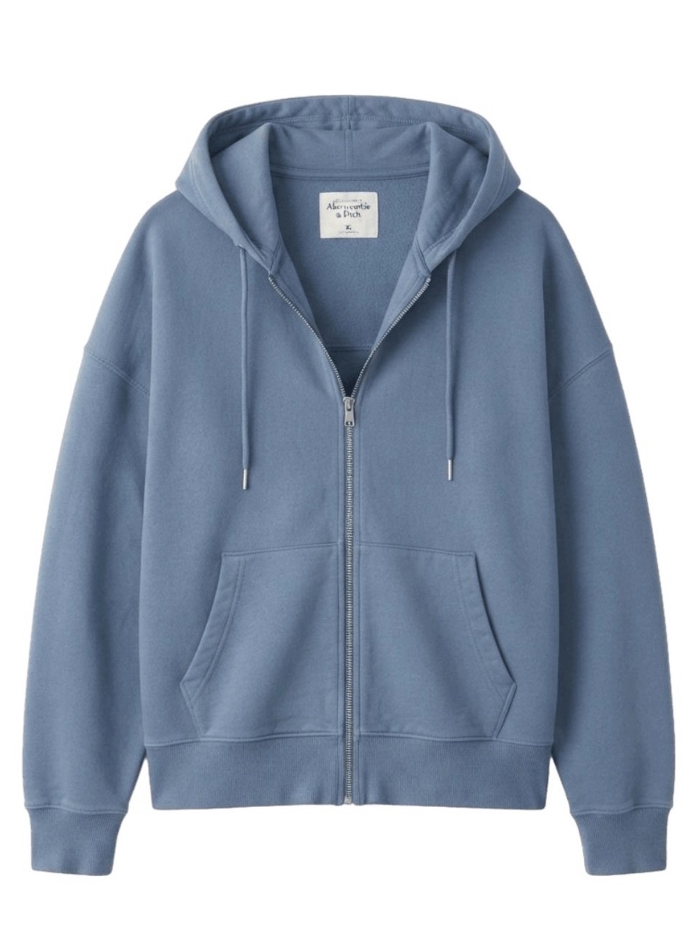 NWT Abercrombie & Fitch Dusty Blue Full-Zip Hoodie and Camisole Set